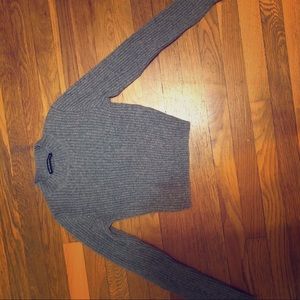 Gray cropped Brandy Melville sweater